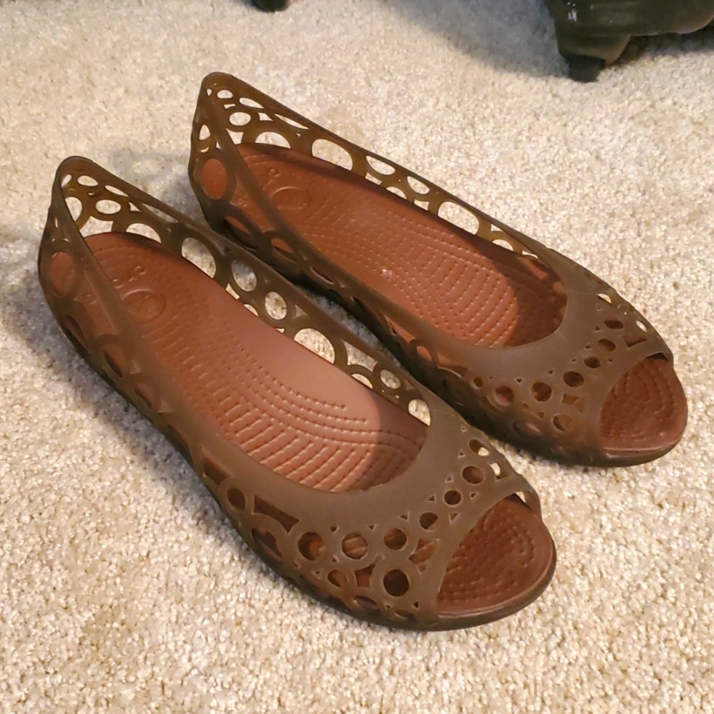 Crocs flat shoes size 9